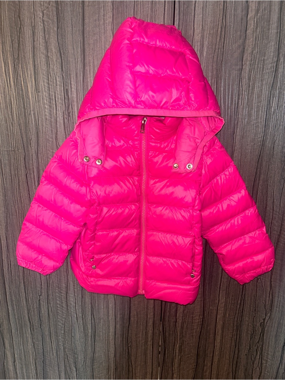 Polo by Ralph Lauren Hot Pink Hooded Puffer Coat